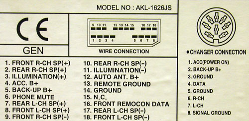 DAEWOO Car Radio Stereo Audio Wiring Diagram Autoradio ... chevrolet optra radio wiring diagram 